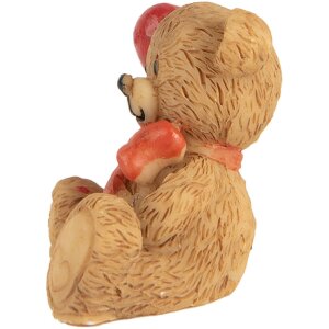 Clayre & Eef Urs decorativ Brown Red 3x2x4 cm Poliresină Stil de țară