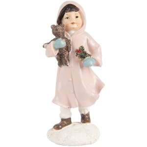 Clayre & Eef 6PR5727 Weihnachtsfigur Kind Rosa 12cm...