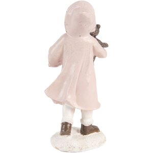 Clayre & Eef 6PR5727 Weihnachtsfigur Kind Rosa 12cm Landhausstil Polyresin