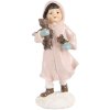 Clayre & Eef 6PR5727 Weihnachtsfigur Kind Rosa 12cm Landhausstil Polyresin