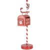 Clayre & Eef 6Y5857 Cutie poștală decor Crăciun roșu alb 20x12x51 cm