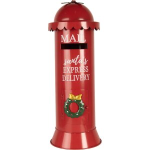 Clayre & Eef 6Y5859 Briefkasten Rot Ø19x52cm...