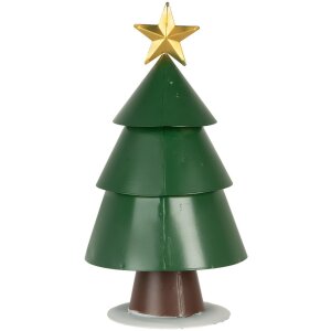 Clayre & Eef Weihnachtsbriefkasten Letters to Santa grün Ø18x35cm