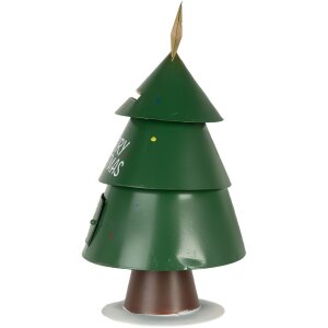 Clayre & Eef Weihnachtsbriefkasten Letters to Santa grün Ø18x35cm