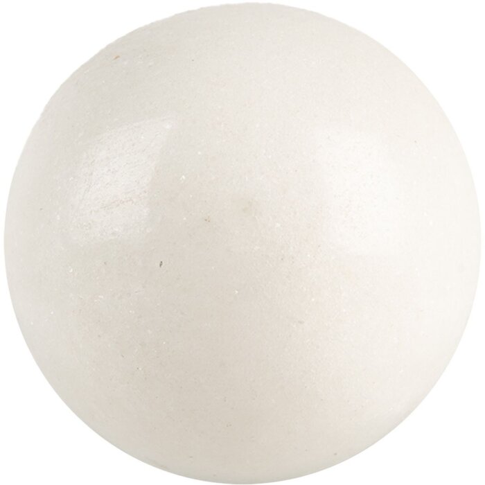 Clayre & Eef 66058 Buton ușă ceramică alb Ø3cm șurub 4cm