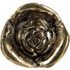 Clayre & Eef 66060 Buton de ușă auriu Ø 3x3 cm Buton de mobilă în stil baroc din metal