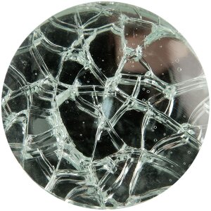 Clayre & Eef Türknopf Glas Transparent Ø 4x3 cm Modernes Design