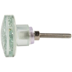 Clayre & Eef Türknopf Glas Transparent Ø 4x3 cm Modernes Design