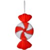Clayre & Eef Weihnachtsanhänger Bonbon Rot Weiß 13x5x25 cm