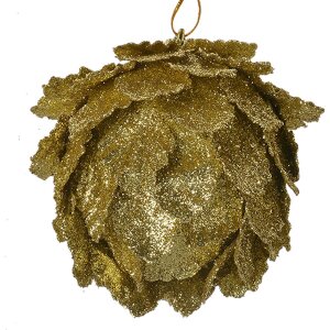 Clayre & Eef Weihnachtsdeko Blume Gold Ø8x8cm...