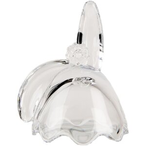 Clayre & Eef 6GL4950 Borcan de depozitare iepure sticlă transparentă 6x6x12 cm stil country