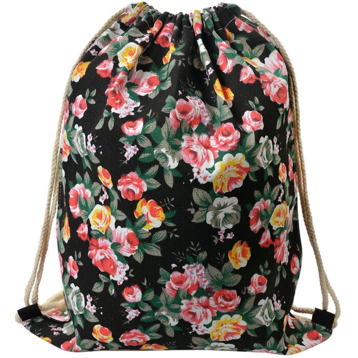 Juleeze JZBG0307 Rucsac Floral Chic Negru 34x1x43 cm