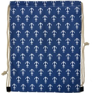 Juleeze JZBG0310 Rucksack Blau-Weiß Maritim 34x1x43 cm