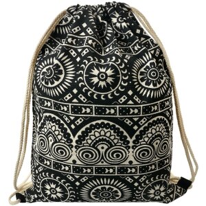 Juleeze JZBG0311 Rucksack Boho Schwarz-Weiß 34x1x43 cm