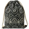 Juleeze JZBG0311 Rucsac Boho Black-White 34x1x43 cm
