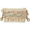 Juleeze JZBG0320 Geantă bej 30x3x18 cm Clutch Boho cu broderie