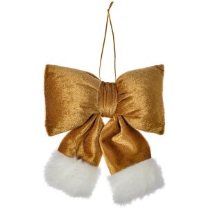 Clayre & Eef 66098S Dekorative Schleife Goldfarbig...