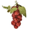 Clayre & Eef 66175R Decorațiune de Crăciun ciorchine de struguri roșu 8x8x14 cm