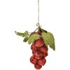 Clayre & Eef 66175R Decorațiune de Crăciun ciorchine de struguri roșu 8x8x14 cm