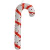 Clayre & Eef 66176 Decorațiune pandantiv Candy Cane 7x2x17 cm alb roșu