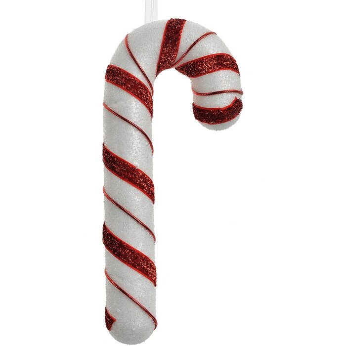 Clayre & Eef Pandantiv decorativ Candy Cane alb roșu 8x3x20 cm
