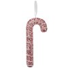 Clayre & Eef 66179 Pandantiv decorativ Candy Cane Pink Glitter 7x2x17cm