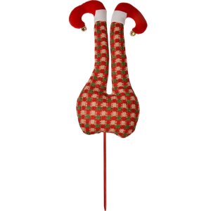 Clayre & Eef 66196 Crăciun Elf picioare decorare roșu...