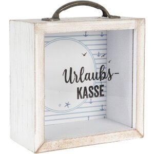 Clayre & Eef 65878 Spardose Weiß 15x8x18 cm...