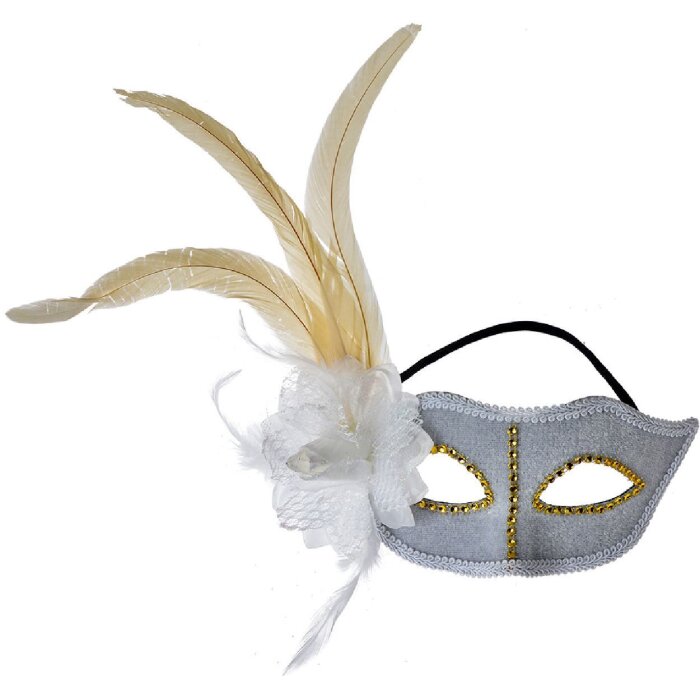 Clayre & Eef 66190 Mască gri 22x9x21 cm Poliester Clasic Romantic