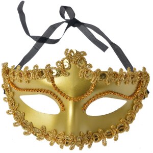Clayre & Eef 66191 Maske Gold 18x10x10 cm Klassisch...