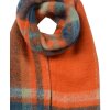 Juleeze JZSC0820O Eșarfă Orange în carouri 35x212 cm Accesoriu pentru femei