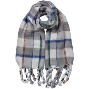 Juleeze JZSC0824G Schal Grau Grün 50x200 cm Kariert...