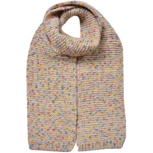Juleeze JZSC0829BE Damen Schal Beige 14x146 cm mit bunten...