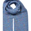 Juleeze JZSC0829BL Eșarfă Albastru 14x146 cm Sintetic Stropi de culoare Îngrijire ușoară