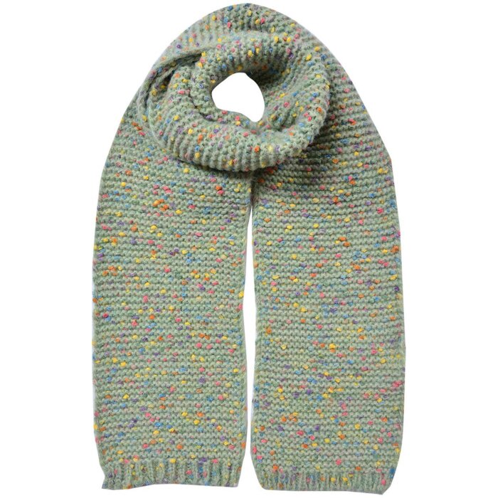 Juleeze JZSC0829GR Eșarfă doamnelor verde colorat 14x146 cm sintetic