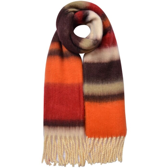 Juleeze JZSC0832CH Eșarfă pentru femei maro portocaliu 37x210 cm