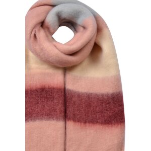 Juleeze JZSC0832P Schal Rosa Beige 37x210 cm Damen mit...