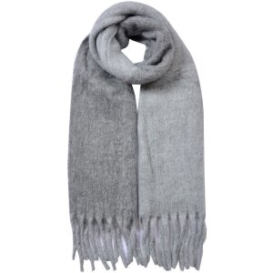 Juleeze JZSC0835G Schal Grau 40x240 cm Damen Fransen...