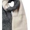 Juleeze JZSC0835Z Eșarfă Black Cream 40x240 cm Fringed Synthetic Ladies