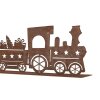 Clayre & Eef 6Y5777 Decorațiune Tren Metal Brown 34x5x10 cm Stil rustic
