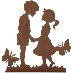 Clayre & Eef 6Y5782 Dekoration Kinder Metall Braun 25x5x25 cm Landhausstil