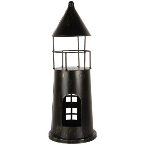 Clayre & Eef 6Y5790 Far decorativ negru Ø16x45 cm Metal Stil rustic