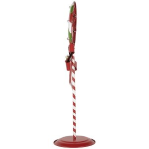 Clayre & Eef 6Y5635 Decorațiune Lollipop LED 36x29x100 cm Metal Roșu Verde