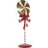 Clayre & Eef 6Y5635 Decorațiune Lollipop LED 36x29x100 cm Metal Roșu Verde