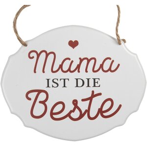 Clayre & Eef 6Y5687 Textschild Mama ist die Beste...
