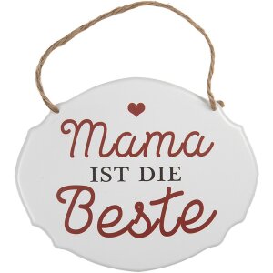 Clayre & Eef 6Y5687 Textschild Mama ist die Beste...