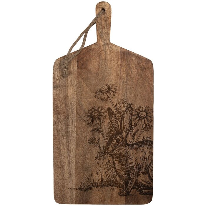 Clayre & Eef 6H2390 Decorațiune Masă de tocat lemn maro 25x2x50 cm Stil rustic