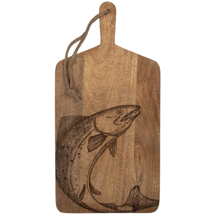 Clayre & Eef 6H2391 Decorațiune Placă de tocat din lemn natural maro 25x2x50 cm