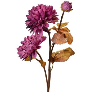 Clayre & Eef 6PL0387PA Kunstblume Violett Braun 66 cm...
