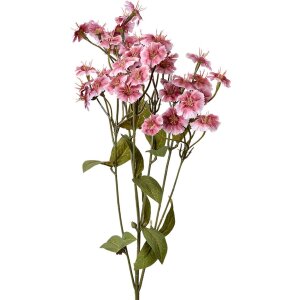 Clayre & Eef Deko-Zweig rosa Blumen 8x8x63 cm...